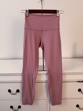 🌸 Lululemon High-Rise Leggings (Size 4) – Blush Pink